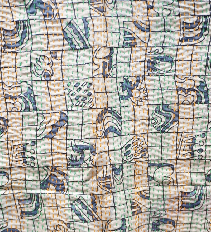 Vintage Kantha Silk Scarves