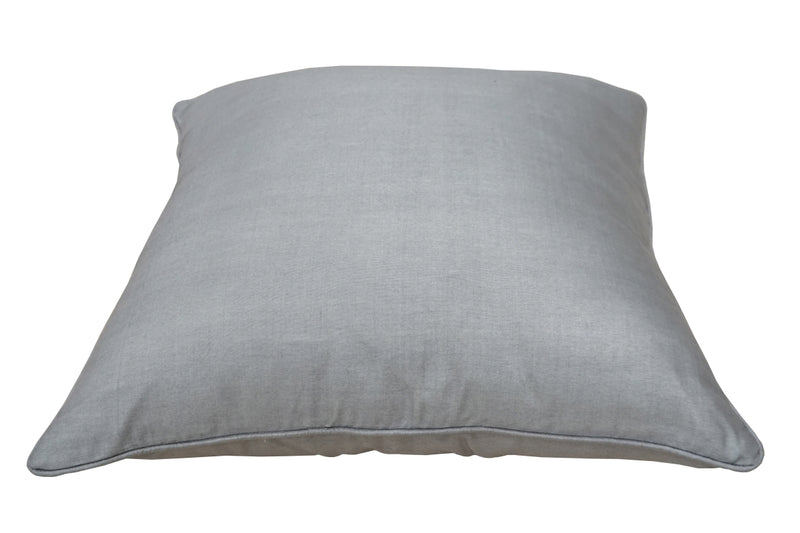 Premium Silk Pillow 18" Light Gray