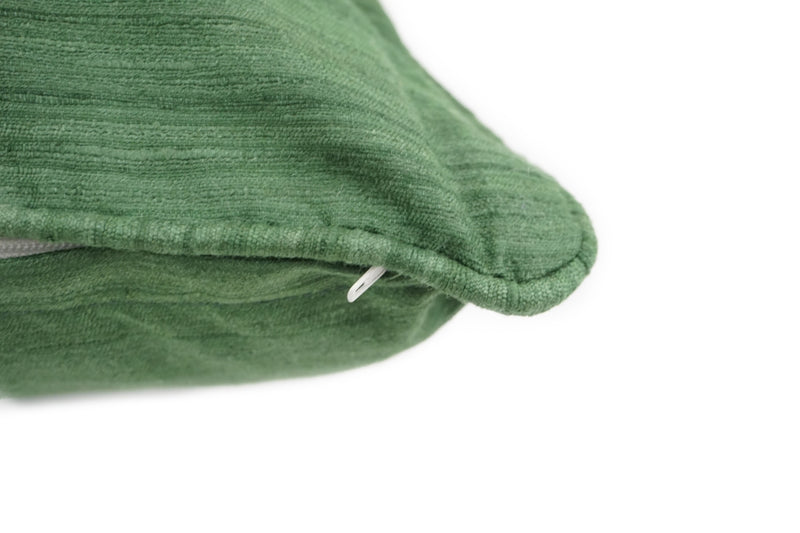 Raw Silk Throw Pillow 18" Green